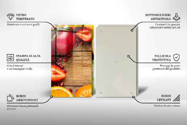 Tagliere in vetro temperato Frutta fresca