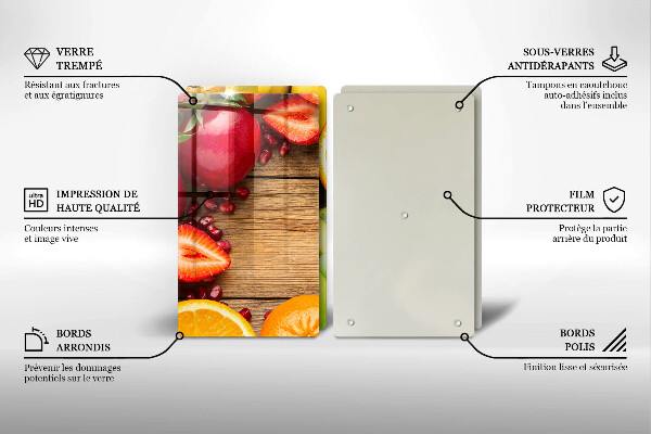 Tagliere in vetro temperato Frutta fresca