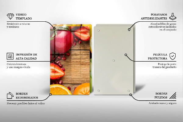 Tagliere in vetro temperato Frutta fresca