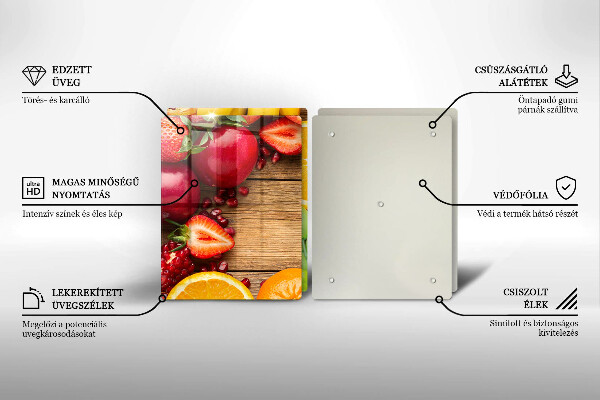 Tagliere in vetro temperato Frutta fresca