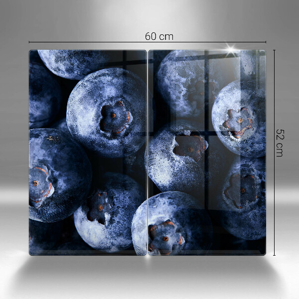 Tagliere in vetro temperato Primo piano di frutti di bosco