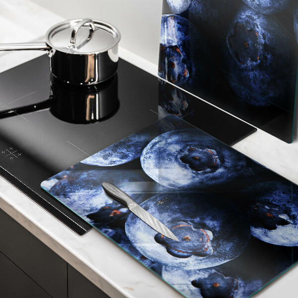 Tagliere in vetro temperato Primo piano di frutti di bosco