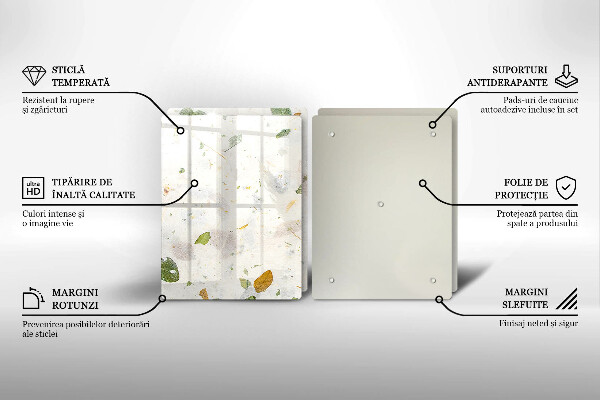 Tagliere in vetro temperato Foglie cadenti