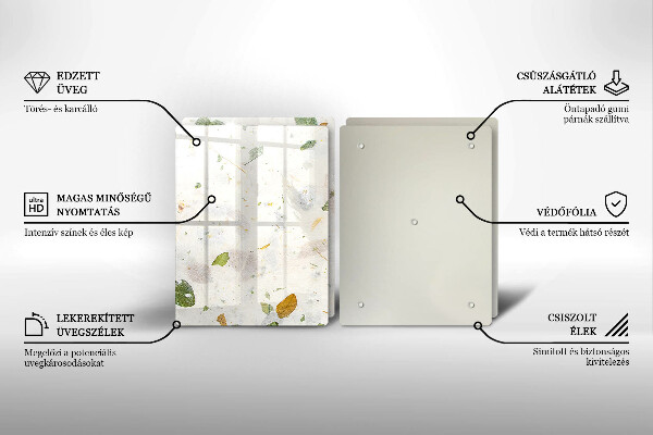 Tagliere in vetro temperato Foglie cadenti
