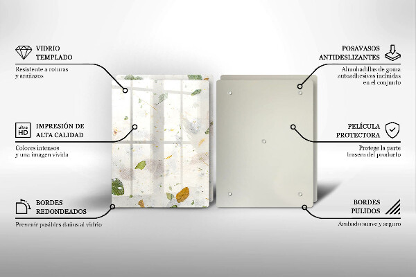 Tagliere in vetro temperato Foglie cadenti