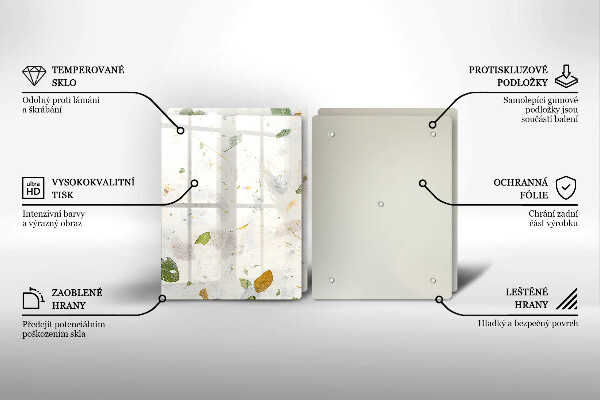 Tagliere in vetro temperato Foglie cadenti