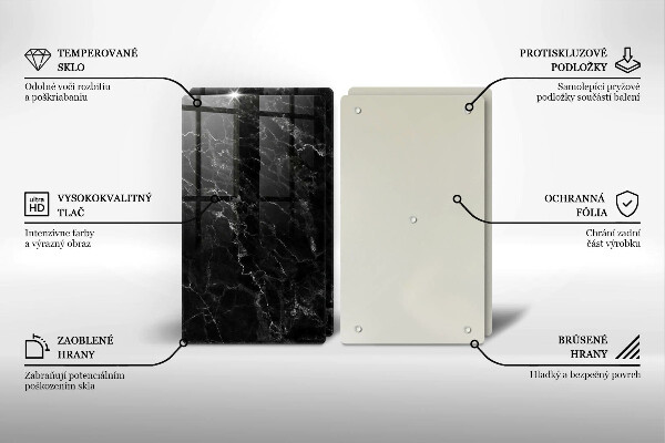 Tagliere in vetro temperato Marmo elegante