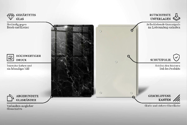 Tagliere in vetro temperato Marmo elegante