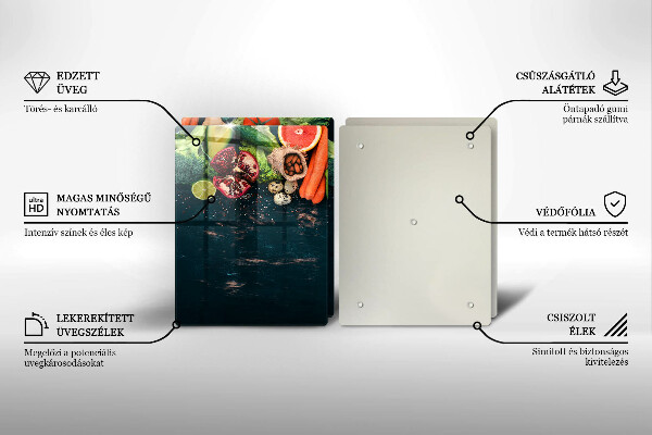 Tagliere in vetro temperato Frutta e verdura