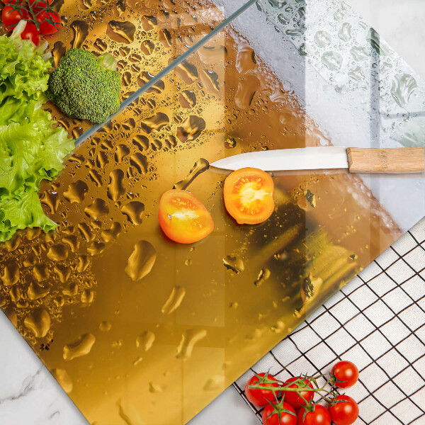 Tagliere in vetro temperato Bicchiere di birra bagnato