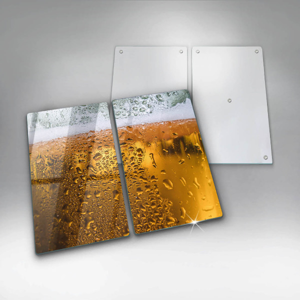 Tagliere in vetro temperato Bicchiere di birra bagnato