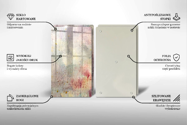 Tagliere in vetro temperato Fondo di struttura della vernice