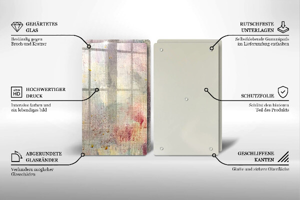 Tagliere in vetro temperato Fondo di struttura della vernice