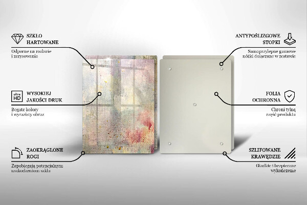 Tagliere in vetro temperato Fondo di struttura della vernice
