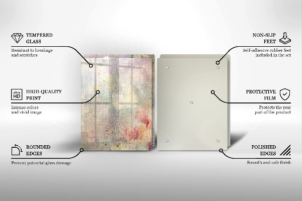 Tagliere in vetro temperato Fondo di struttura della vernice