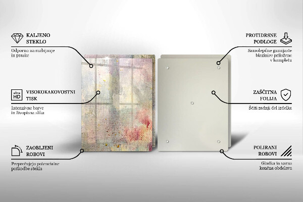 Tagliere in vetro temperato Fondo di struttura della vernice