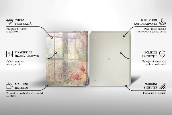 Tagliere in vetro temperato Fondo di struttura della vernice