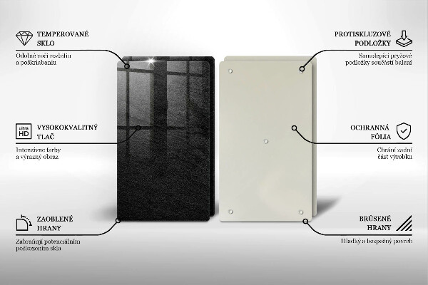 Tagliere in vetro temperato struttura della roccia