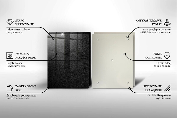 Tagliere in vetro temperato struttura della roccia