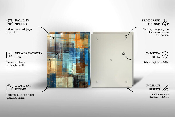 Tagliere in vetro temperato Sfondo dipinto