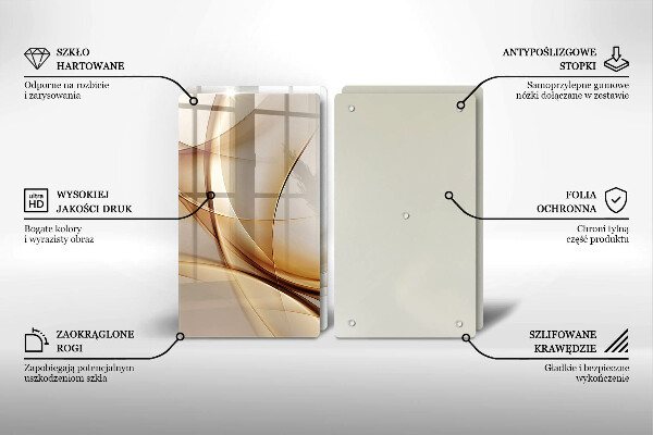 Tagliere in vetro temperato Forme astratte