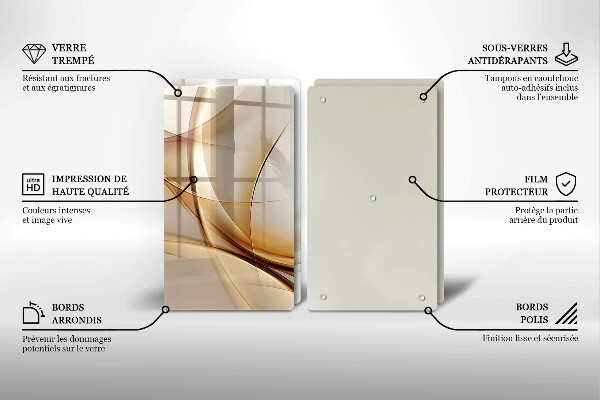 Tagliere in vetro temperato Forme astratte