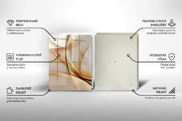 Tagliere in vetro temperato Forme astratte