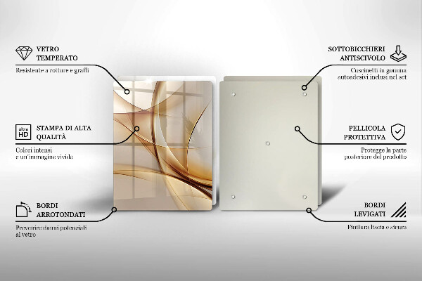 Tagliere in vetro temperato Forme astratte
