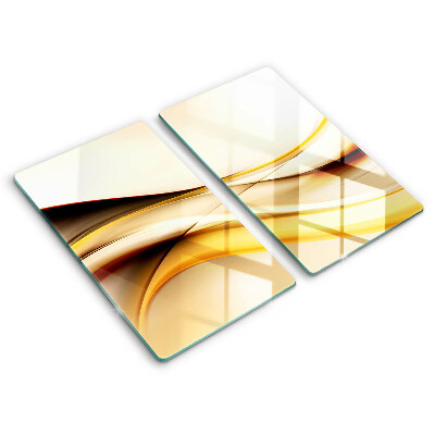 Tagliere in vetro temperato Linee di fumo astratte