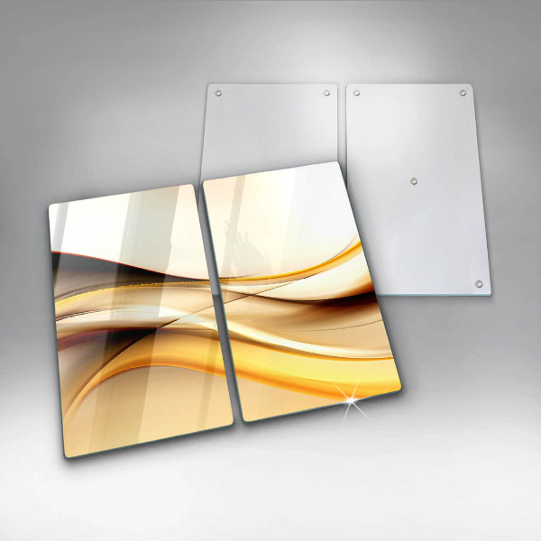 Tagliere in vetro temperato Linee di fumo astratte