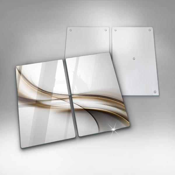 Tagliere in vetro temperato Astrazione di linee morbide