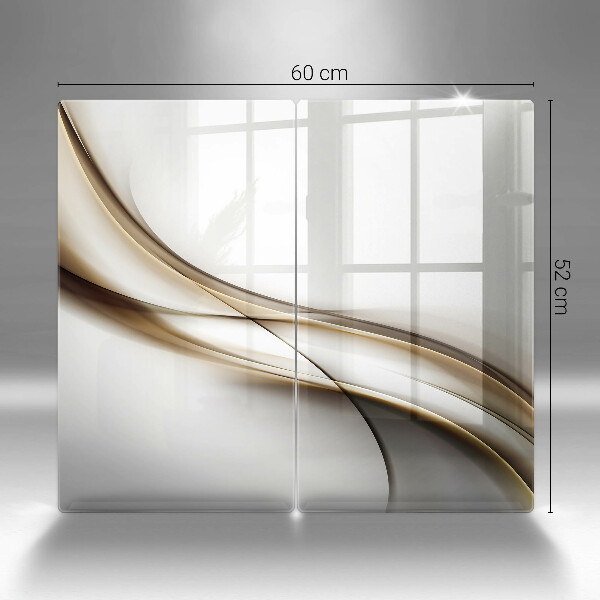 Tagliere in vetro temperato Astrazione di linee morbide