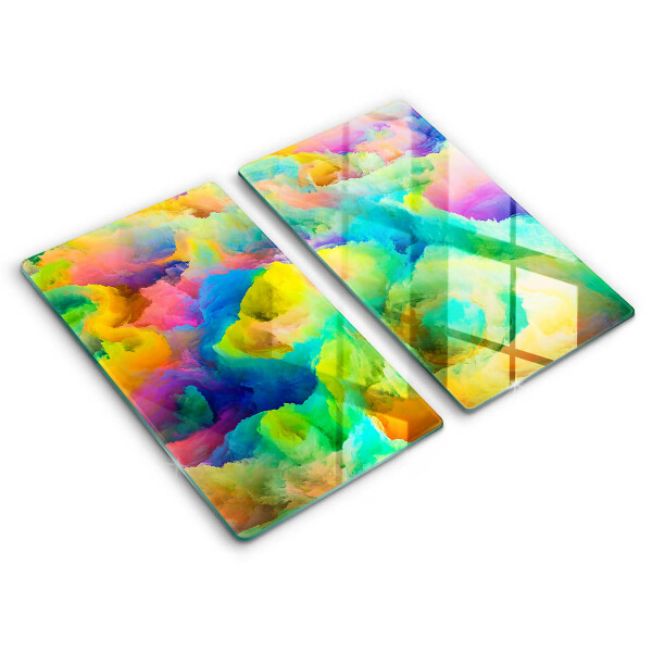 Tagliere in vetro temperato Astrazione colorata