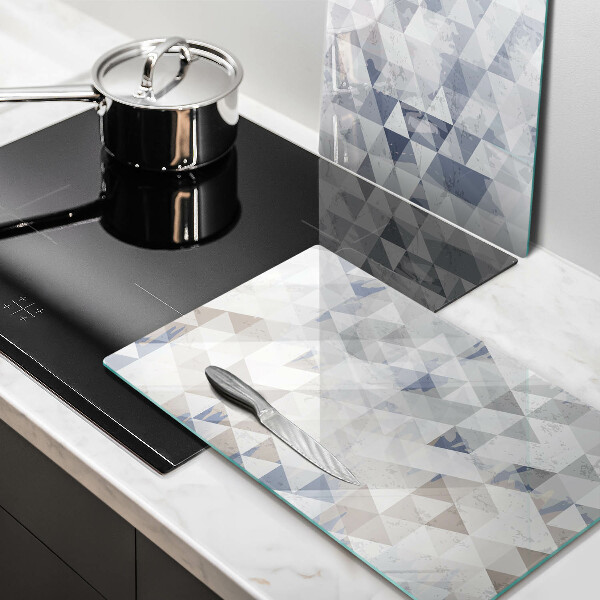 Tagliere in vetro temperato Modello triangoli