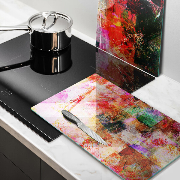 Tagliere in vetro temperato Dipingi l'astrazione