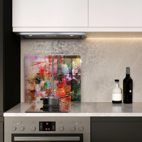 Tagliere in vetro temperato Dipingi l'astrazione