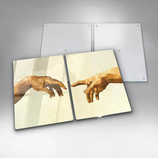 Tagliere in vetro temperato Creazione delle mani di Adamo