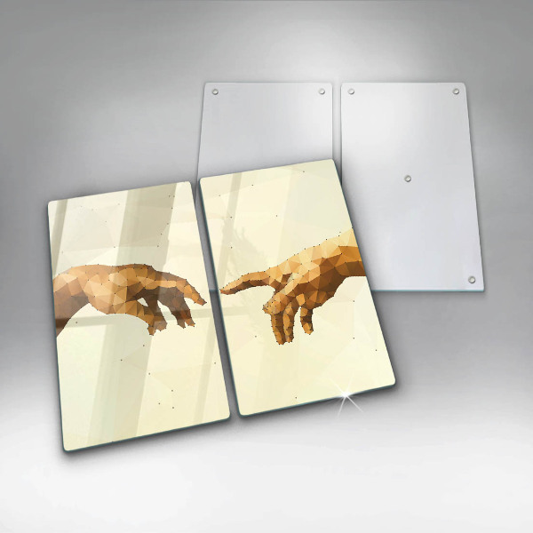 Tagliere in vetro temperato Creazione delle mani di Adamo