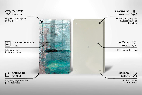 Tagliere in vetro temperato Dipinga lo sfondo di astrazione