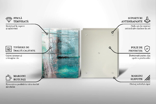 Tagliere in vetro temperato Dipinga lo sfondo di astrazione