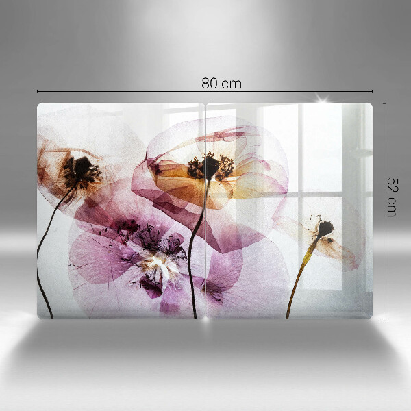 Tagliere in vetro temperato Fiori delicati