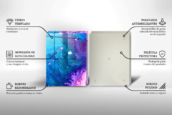 Tagliere in vetro temperato Inchiostri di astrazione
