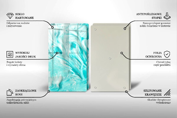 Tagliere in vetro temperato Pitture astratte