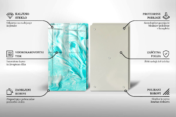 Tagliere in vetro temperato Pitture astratte