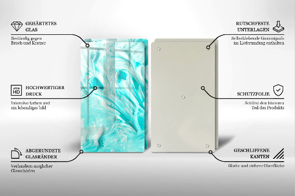 Tagliere in vetro temperato Pitture astratte