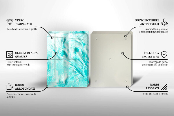 Tagliere in vetro temperato Pitture astratte
