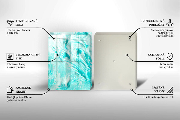Tagliere in vetro temperato Pitture astratte