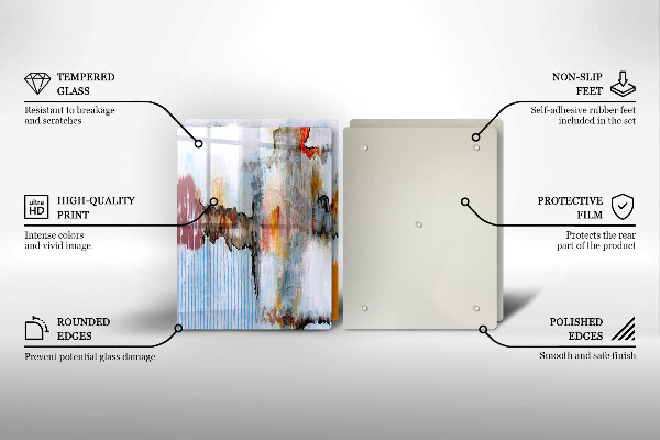 Tagliere in vetro temperato Pitture astratte