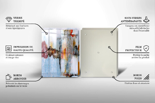 Tagliere in vetro temperato Pitture astratte