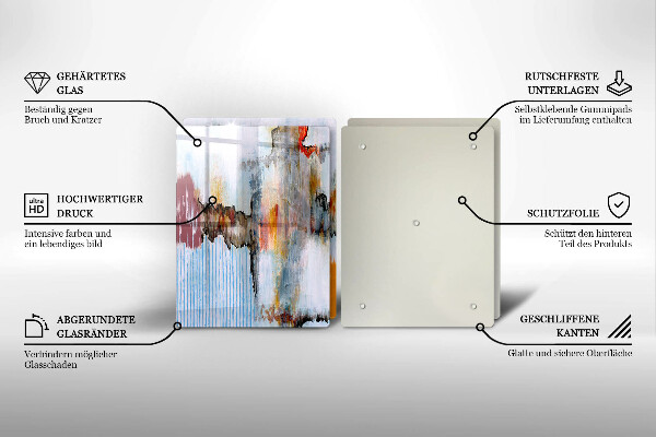 Tagliere in vetro temperato Pitture astratte